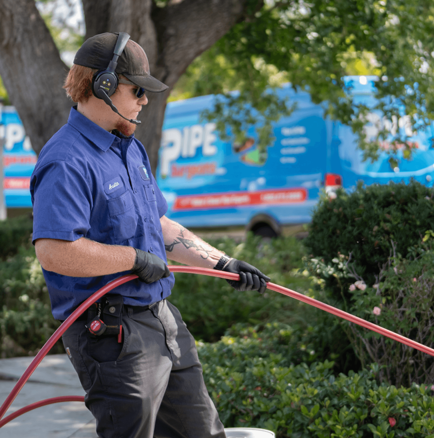 Our technician on site